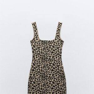 Zara Animal Print Mini Dress